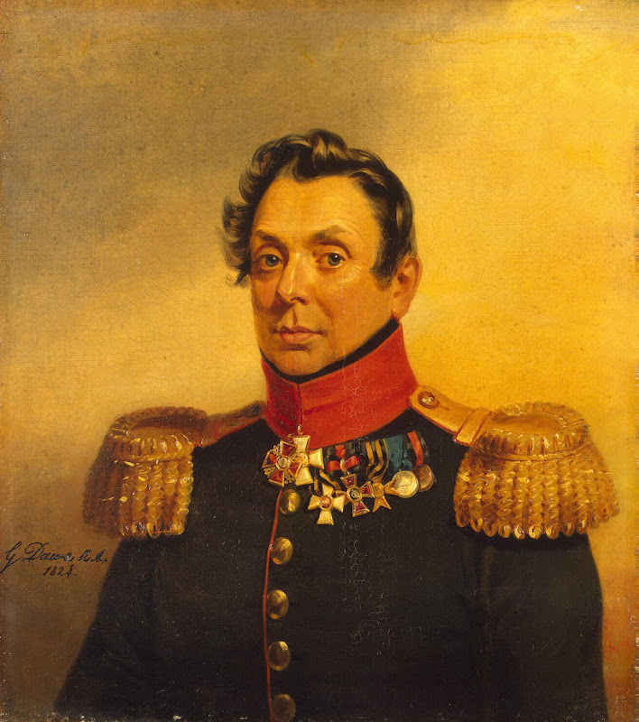 Portrait of Mikhail N. Ryleyev by George Dawe - Portrait, History Paintings from Hermitage Museum