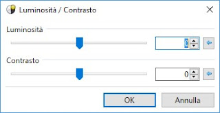 Setting luminosità contrasto Paint.net