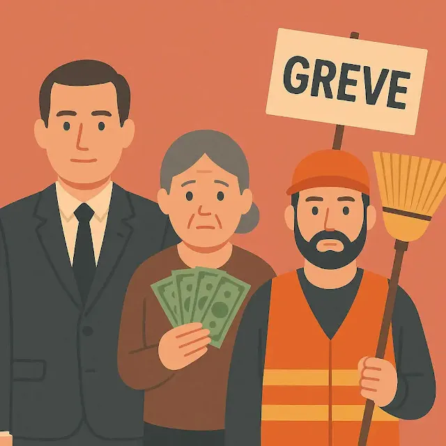 İzmir belediyesi işçileri grevde