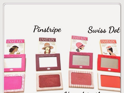 [Review] The Balm Instain Blush in Lace, Pinstripe, Swiss Dot, Houndstooth 