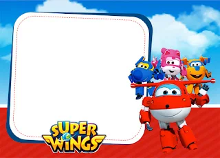 Super Wings: Tarjetas o Invitaciones para Imprimir Gratis. 