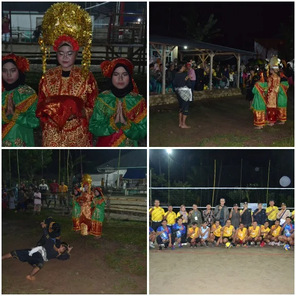 Dimeriahkan Sanggar Seni Puti Linggogeni, Nagari Padang XI Punggasan Gelar Pembukaan Turnamen Voli Putra