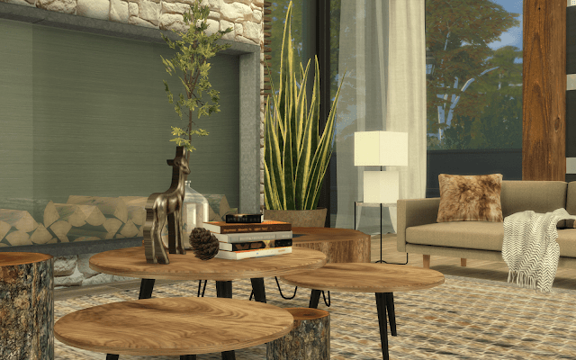 maison décorée sims 4