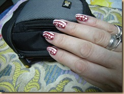 red nail art
