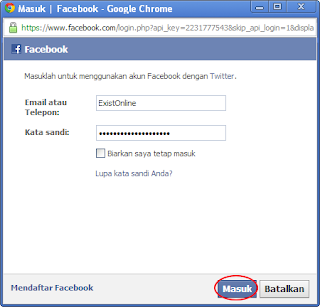 Cara Menghubungkan Twitter dengan Facebook