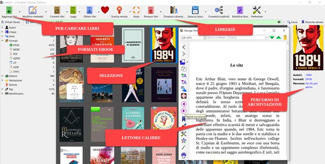 calibre-interfaccia