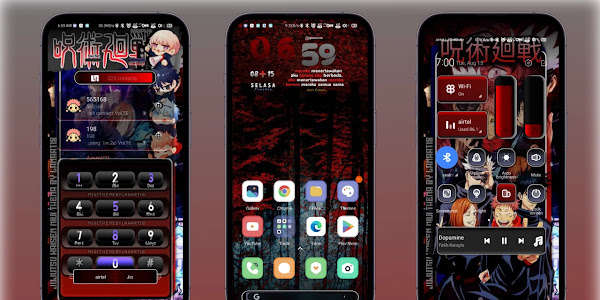 DVRK JUJUTSU | Best MIUI Theme For MIUI 14 And MIUI 13 With Dark Mode And WhatsApp Module 