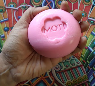 Moti Rose or Gulab soap in hand