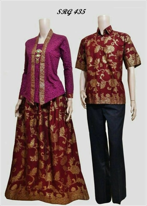 Model Baju  Batik  Sarimbit Modern Untuk Pasangan Couple  