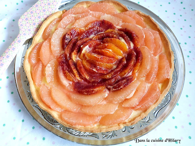 Tarte fraîcheur aux agrumes - Dans la cuisine d'Hilary