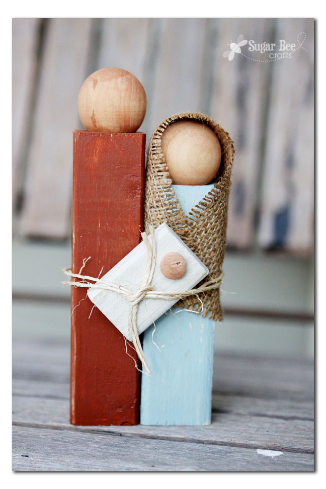 Wooden Nativity Silhouette Statue - Sugar Bee Crafts