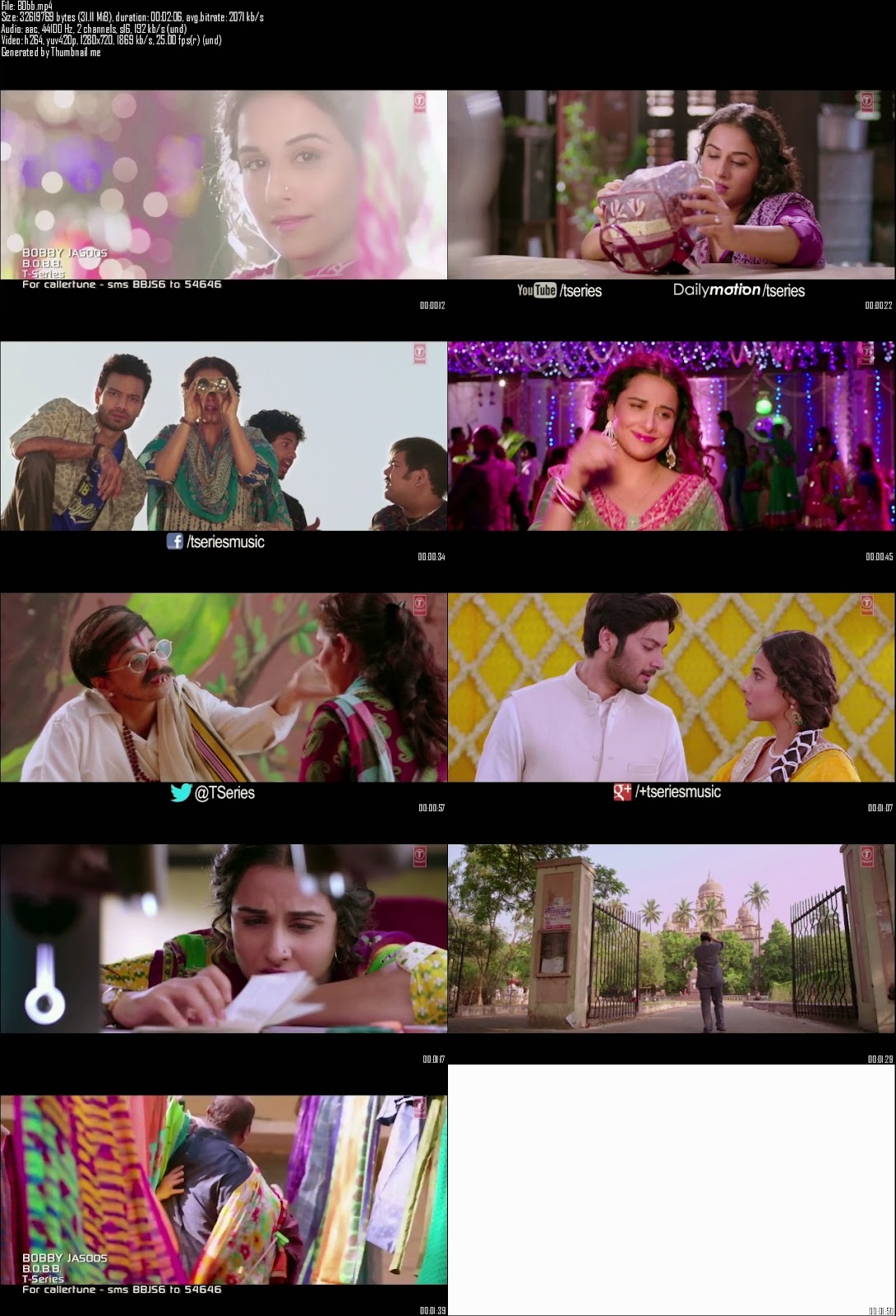 Mediafire Resumable Download Link For Video Song B.O.B.B - Bobby Jasoos (2014)