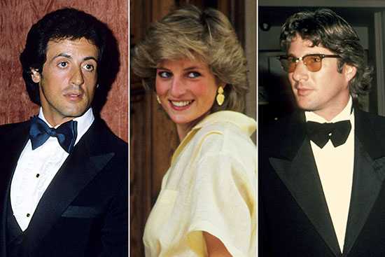 Sylvester Stallone and Richard Gere fell out over Princess Diana