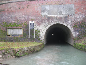 The Bruce Tunnel on the top section of the Kennet and Avon Canal.