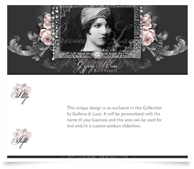 Gypsy Rose Vintage Web Template