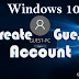 How to Create a Guest Account in Windows 10