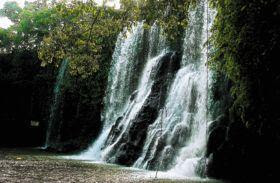 Waterfall in balneario Bahr, in the community of Yojoa, Honduras