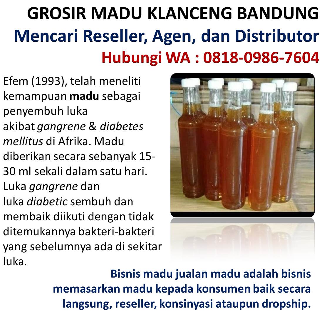 harga madu klanceng di apotik