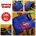 LEVI'S Large Pouch (Blue Red & Blue White)