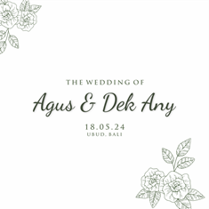 18052024 THE WEDDING OF AGUS & DEK ANY AT UBUD BALI