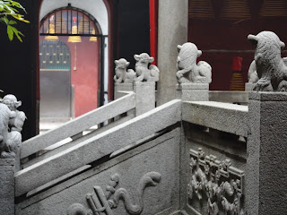 Pabellón interno del templo de lin Fung de Macao