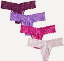 <br />Cosabella Women's Never say Never Lace Thong 4 Pack Set
