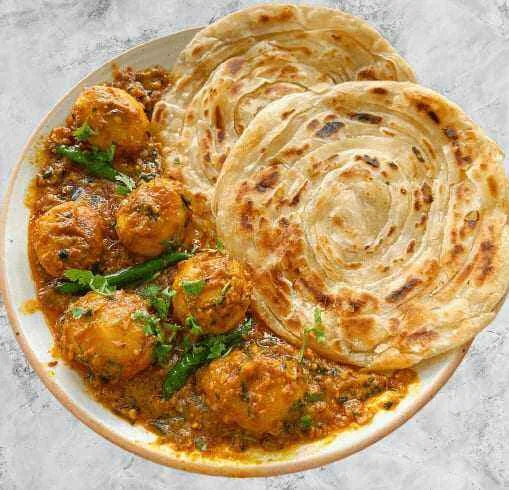 Aloo dum with Paratha