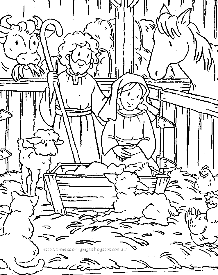 Nativity Coloring Pages 8