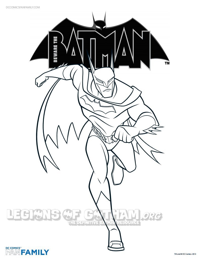 Beware the Batman Coloring Pages