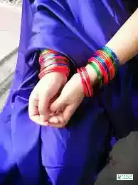 Hand Bangles Pic - Girls Hand Bangles Designs - Silk Bangles Pic - Beautiful Bangles Pic - churi pic - NeotericIT.com - Image no 4