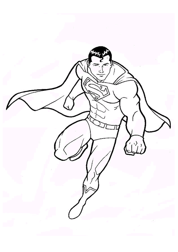 superman coloring pages for kids