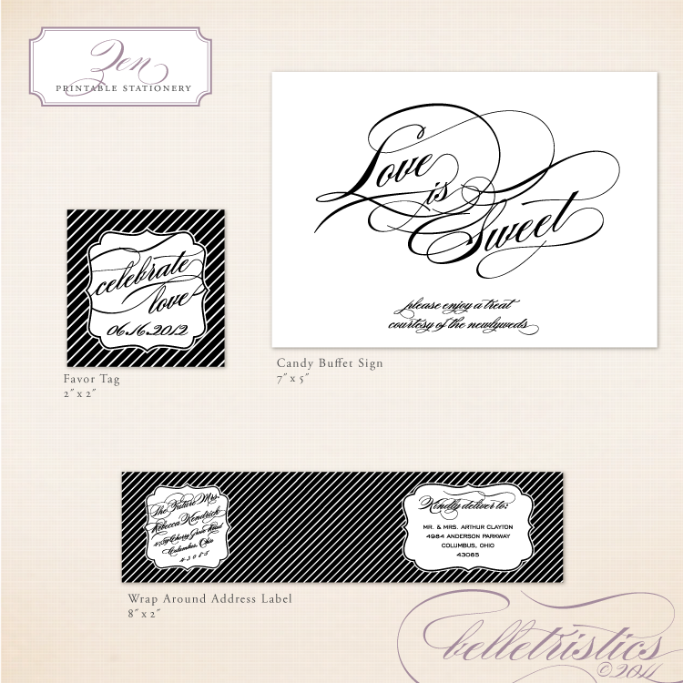 script printable diy wedding wedding reception stationery Water label