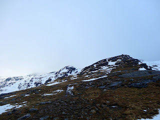 The start of the slabby ascent to the Beinn Dorain ridge