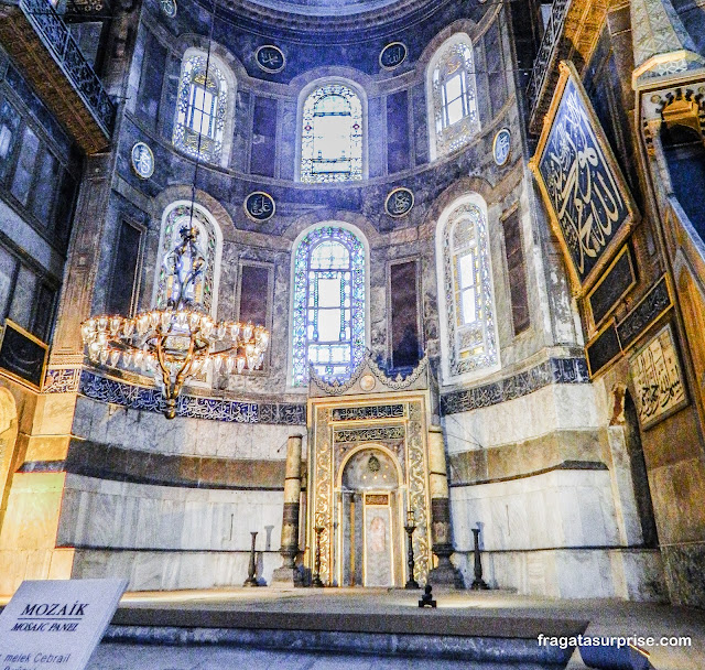 Mihab da Basílica de Santa Sofia em Istambul