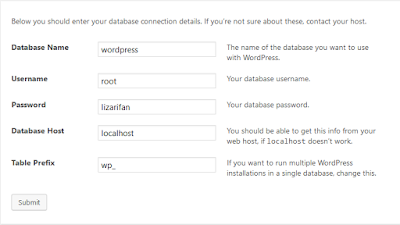 Isi informasi database