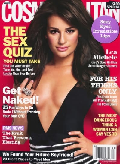 lea michele cosmo pics. [MAGAZINE COVER] Lea Michele