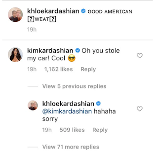 Kim Kardashian accused Khloe Kardashian of 'stealing' her Range Rover for 'Good American' photoshoot