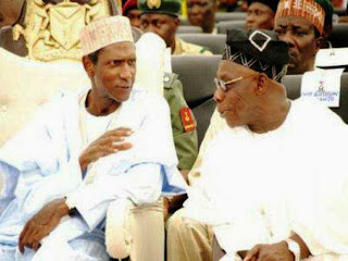 Ex Nigerian Presidents yar' adua and Obasanjo