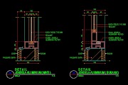 Detail Kusen Pintu Dan Jendela Aluminium Dwg Motif Cemerlang!