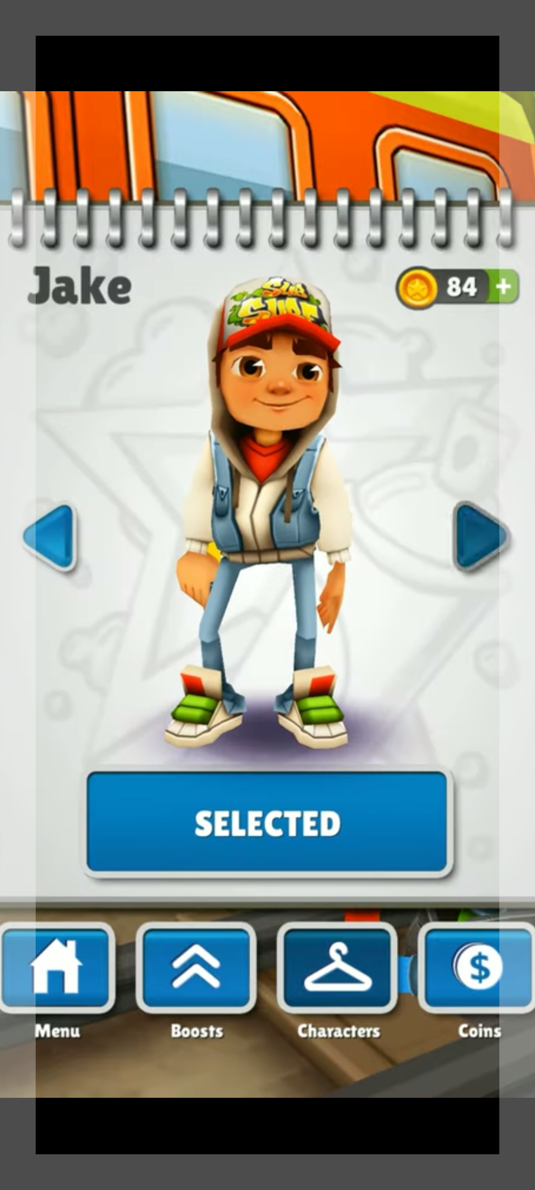 É inscrivel a primeira versão do Subway Surfers 1.0.1 de 2012