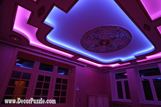  colored LED lights bars, ceiling design ideas might, ceiling Designs 2016 
