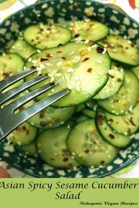 Asian Spicy Sesame Cucumber Salad