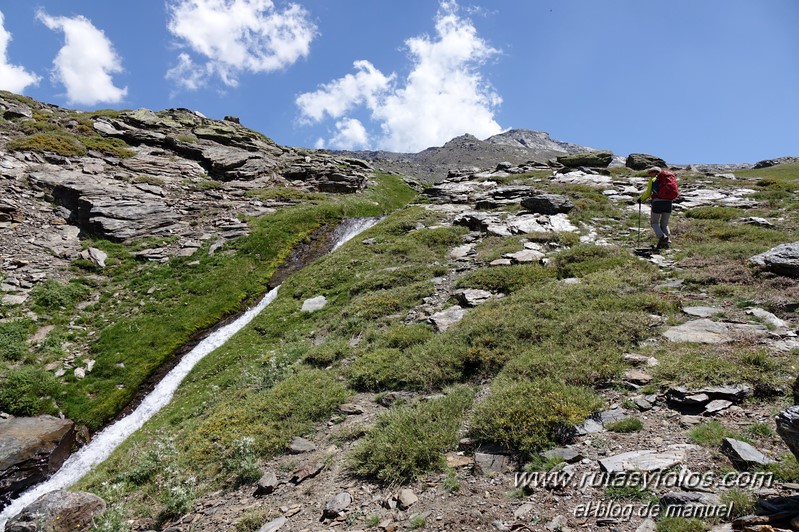 Pico Veleta por los Tajos - Lagunillo Misterioso - Chorreras del Molinillo