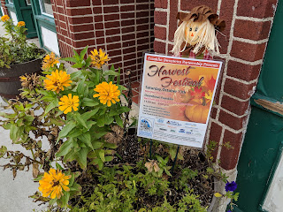 Harvest Festival display at the Downtown Partnership office