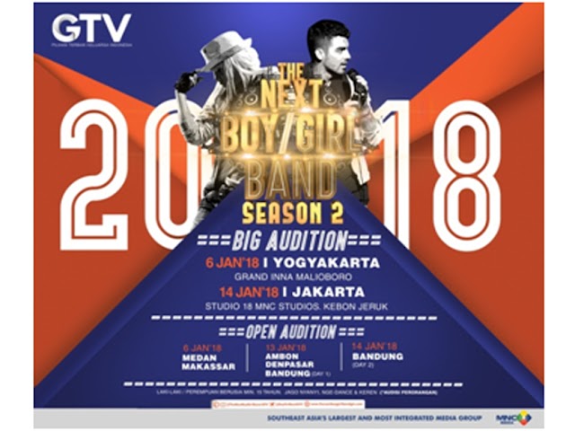 GTV Gelar Next Boy/Girl Band Indonesia Season 2