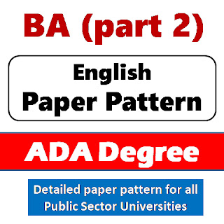 BA Part 2 English paper Pattern 2023