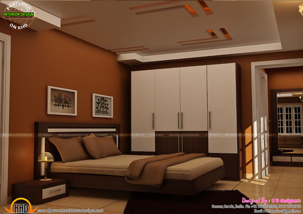 Master bedrooms  interior  decor  Kerala home  design  and 