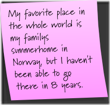 My favorite place