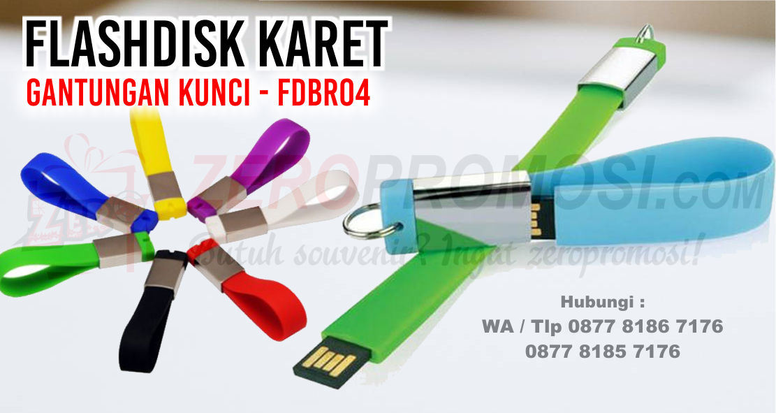 Jual Flashdisk Karet Gantungan Kunci - fdbr04 - USB Karet ...