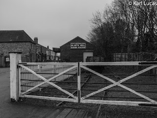 Industrial branch line level crossing Blists Hill